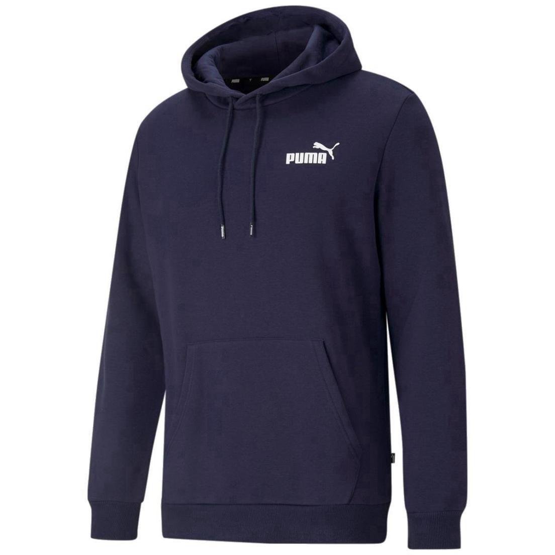 Sudadera Puma con capucha M Essentials Logotipo pequeño 586690 Azul
