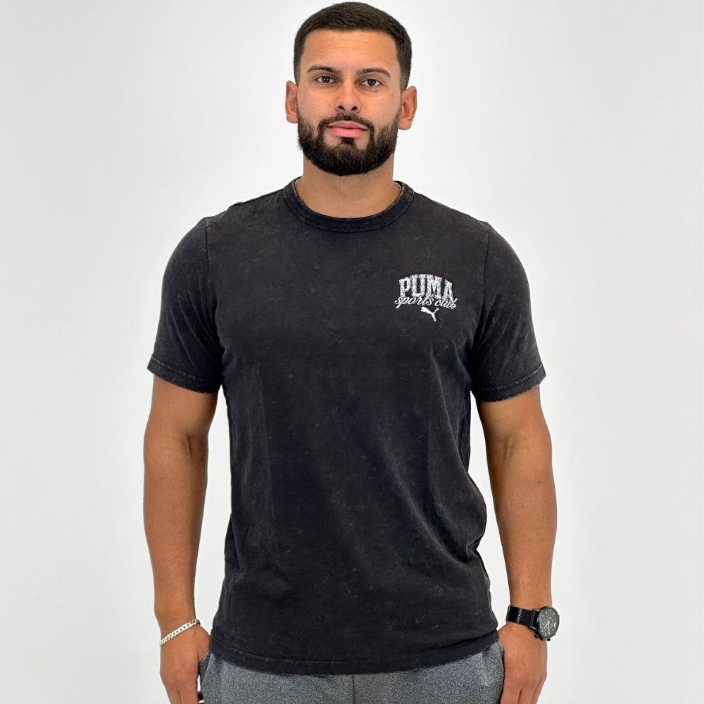 Camiseta de manga corta Puma Class Washed para hombre - Negra
