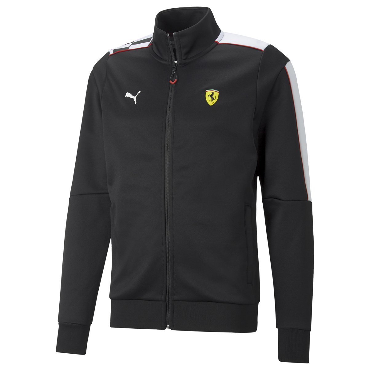 Giacca da pista Puma Ferrari Race MT7 da uomo - Nero e Bianco Multicolore