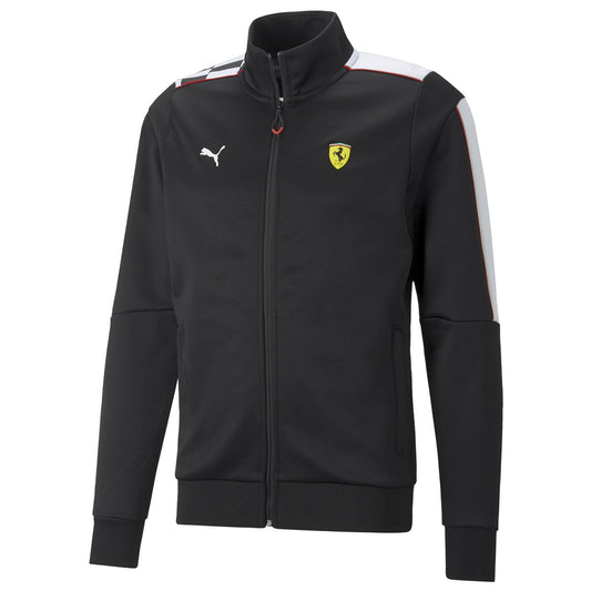 Chaqueta de chándal Puma Ferrari Race MT7 para hombre - Blanco y negro multicolor