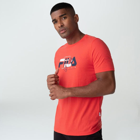 Maglietta Fila F Italy Red Uomo