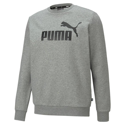 Felpa a girocollo Puma Uomo con logo grande, grigio medio