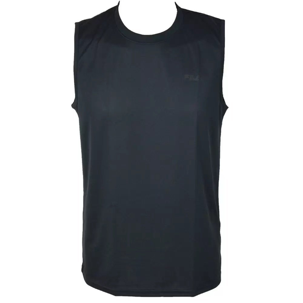 Camiseta negra sin mangas Fila Myler para hombre