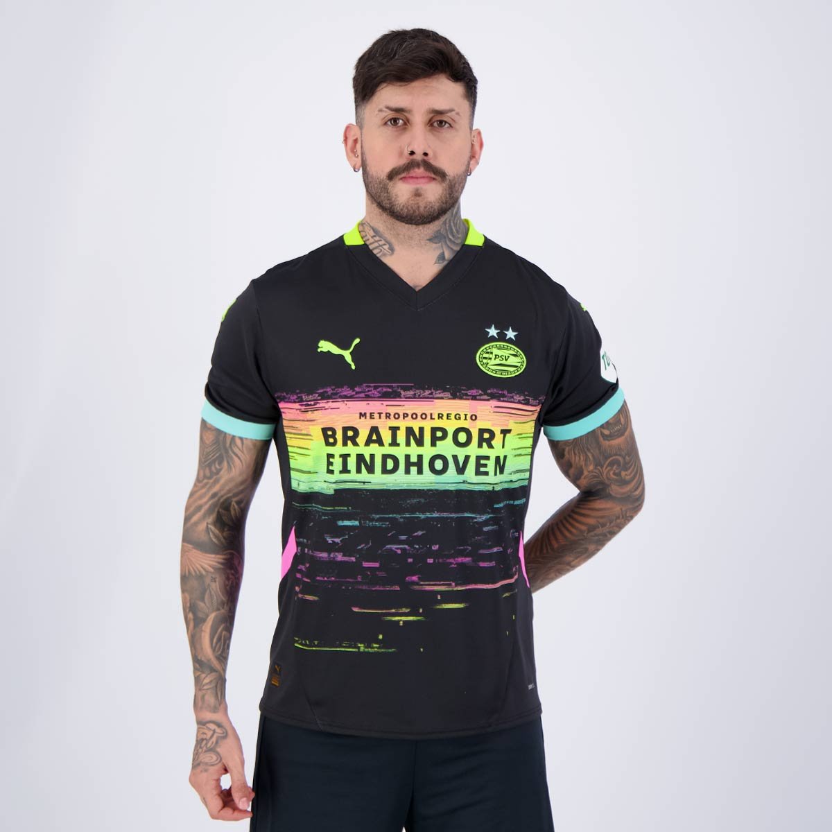 Puma PSV Eindhoven Maglia da trasferta 2025 Nero