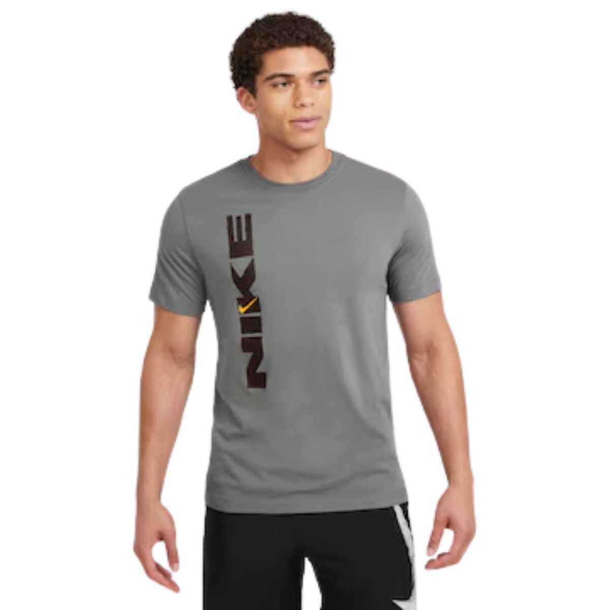 Maglietta Nike Dri-Fit grigia vintage da uomo