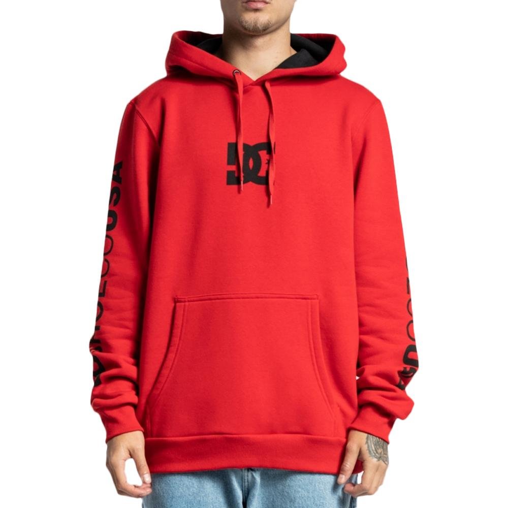 Sudadera con capucha y bolsillo canguro DC Shoes, WT23 Rojo
