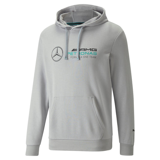 Felpa con cappuccio Puma Mercedes F1 Essentials Uomo - Grigio