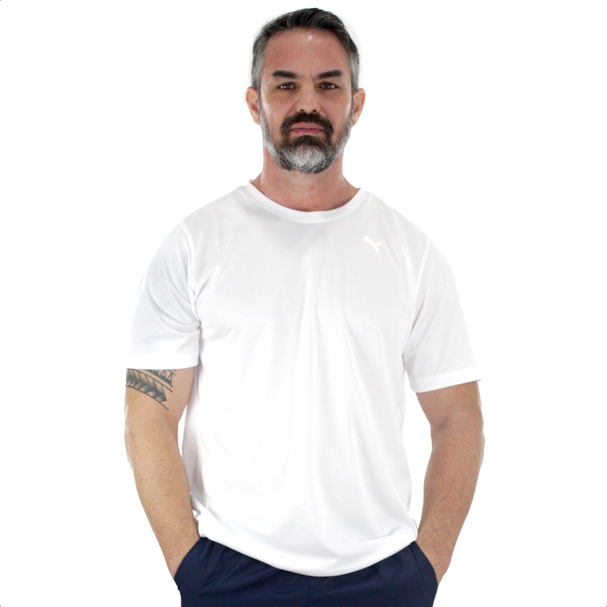 Maglietta Puma Performance White - Uomo Bianco