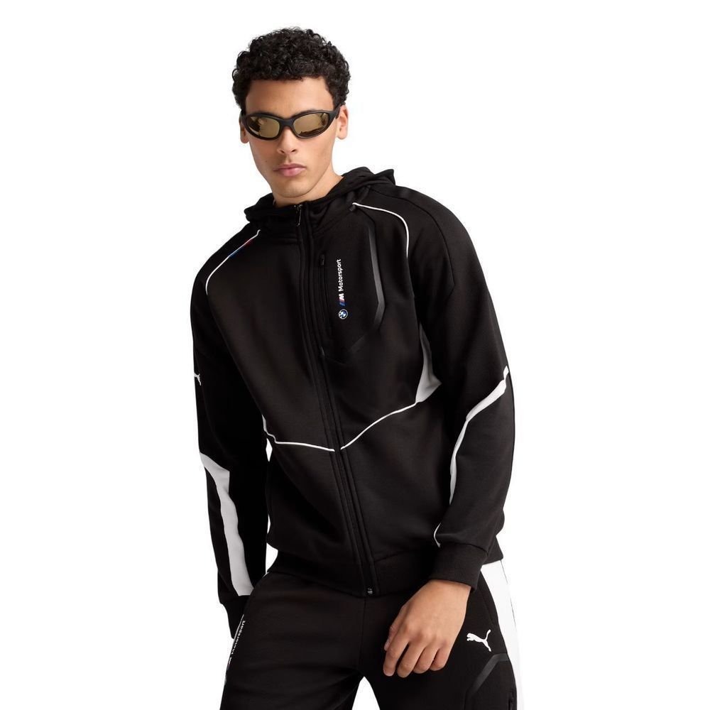 Puma Uomo Giacca Felpa BMW MMS 630615-01 Nero/Bianco