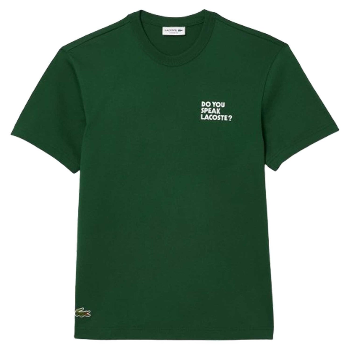 Camiseta Lacoste de hombre con efecto piqué en la espalda - Verde oscuro