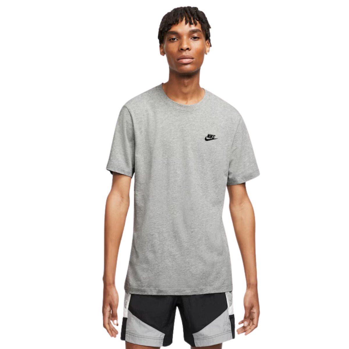 Camiseta Nike Básica para Hombre en Blanco y Gris