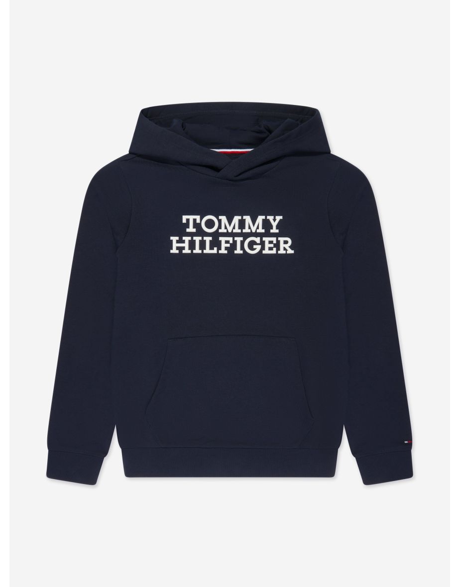 Boys' Navy Logo Hoodie