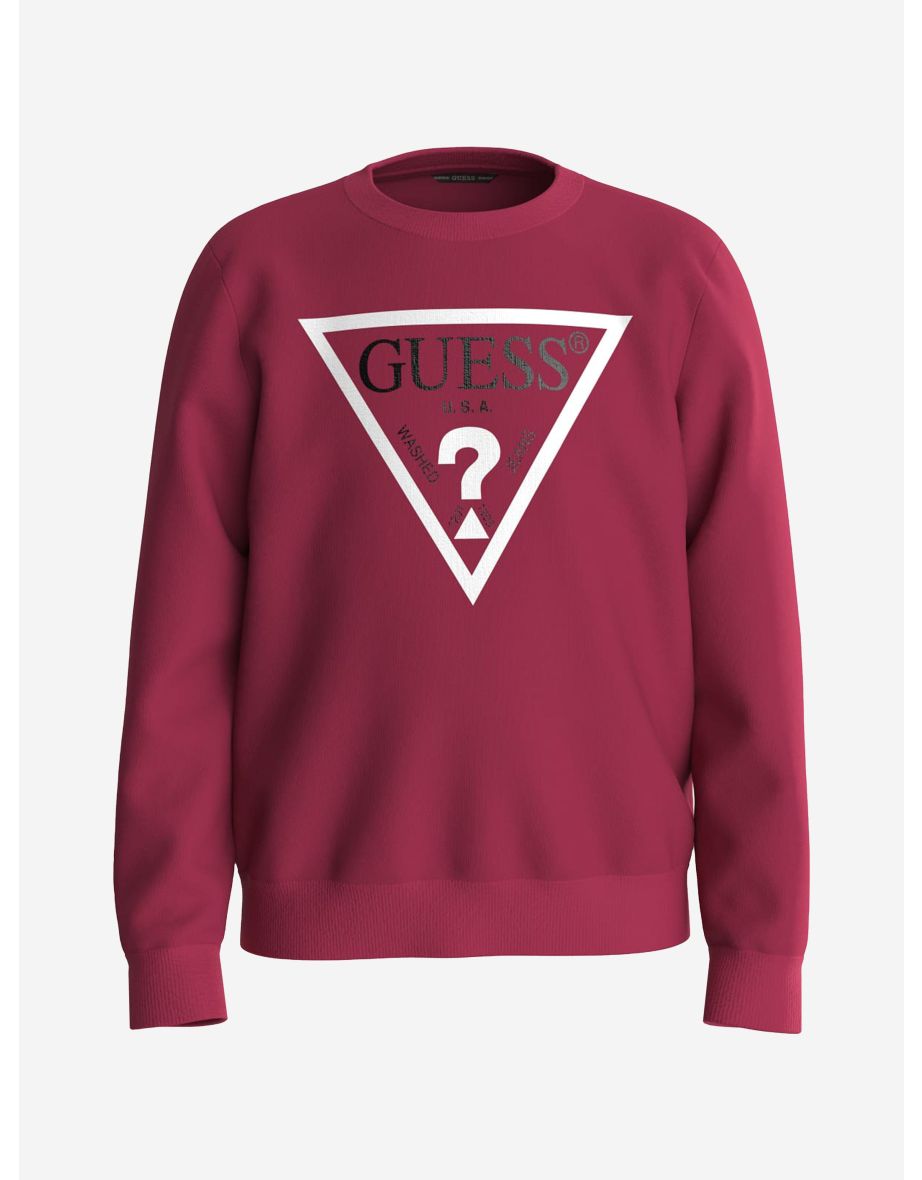 Felpa con logo rosso da ragazzo