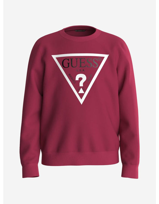 Felpa con logo rosso da ragazzo