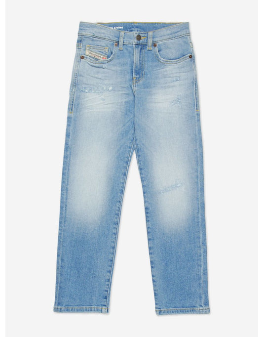 Calça jeans reta Viker para meninos em azul