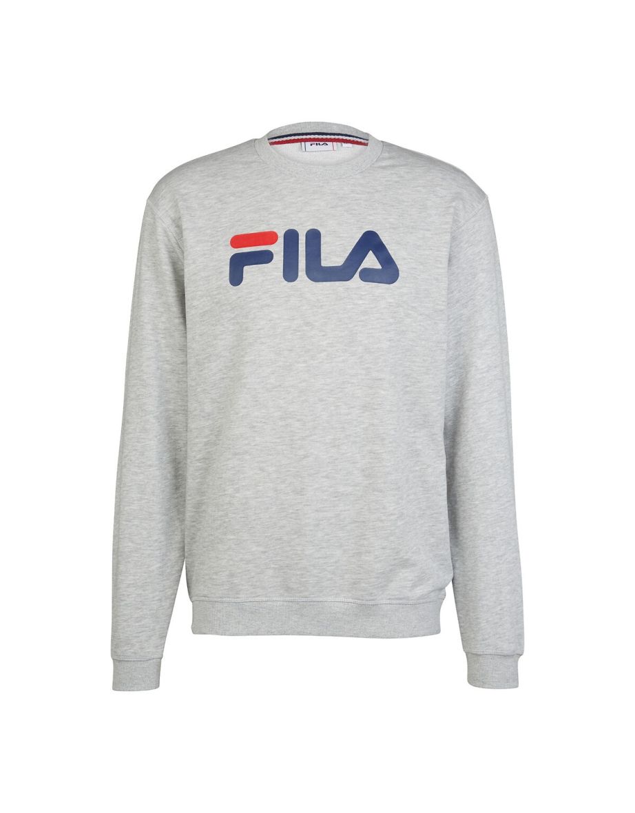 Sudadera de cuello redondo en mezcla de algodón tricolor