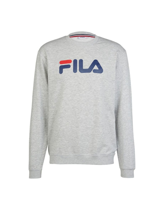 Sudadera de cuello redondo en mezcla de algodón tricolor