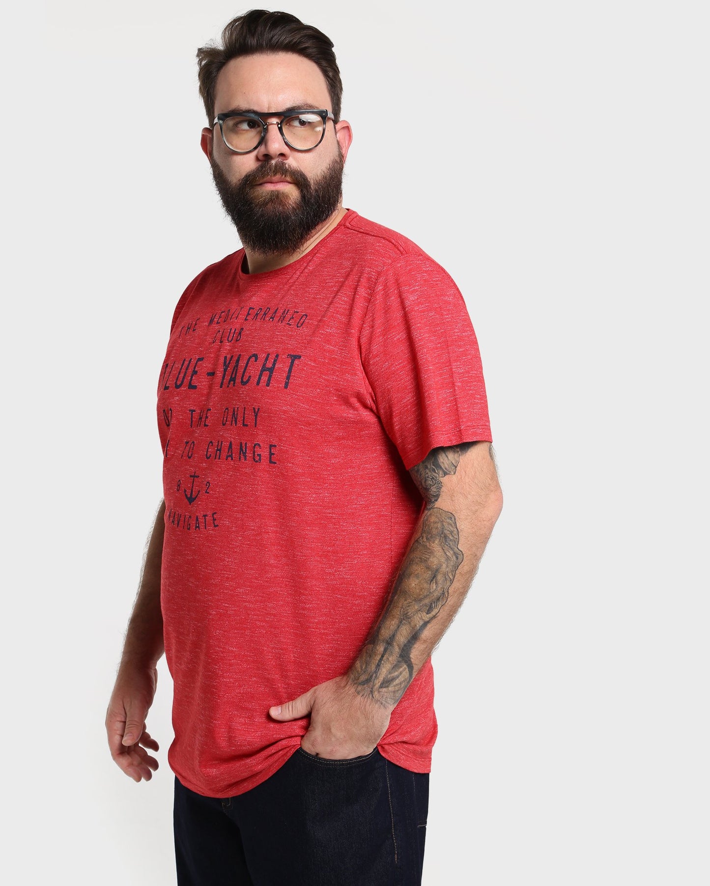 Nautical Plus Size Slub T-Shirt