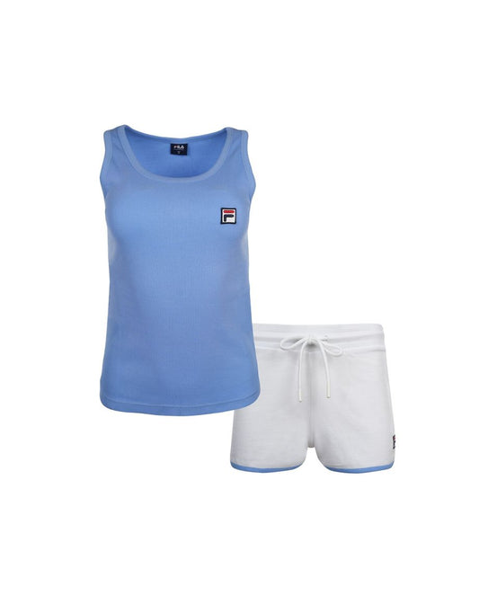 Pijama curto de algodão com camiseta regata e shorts