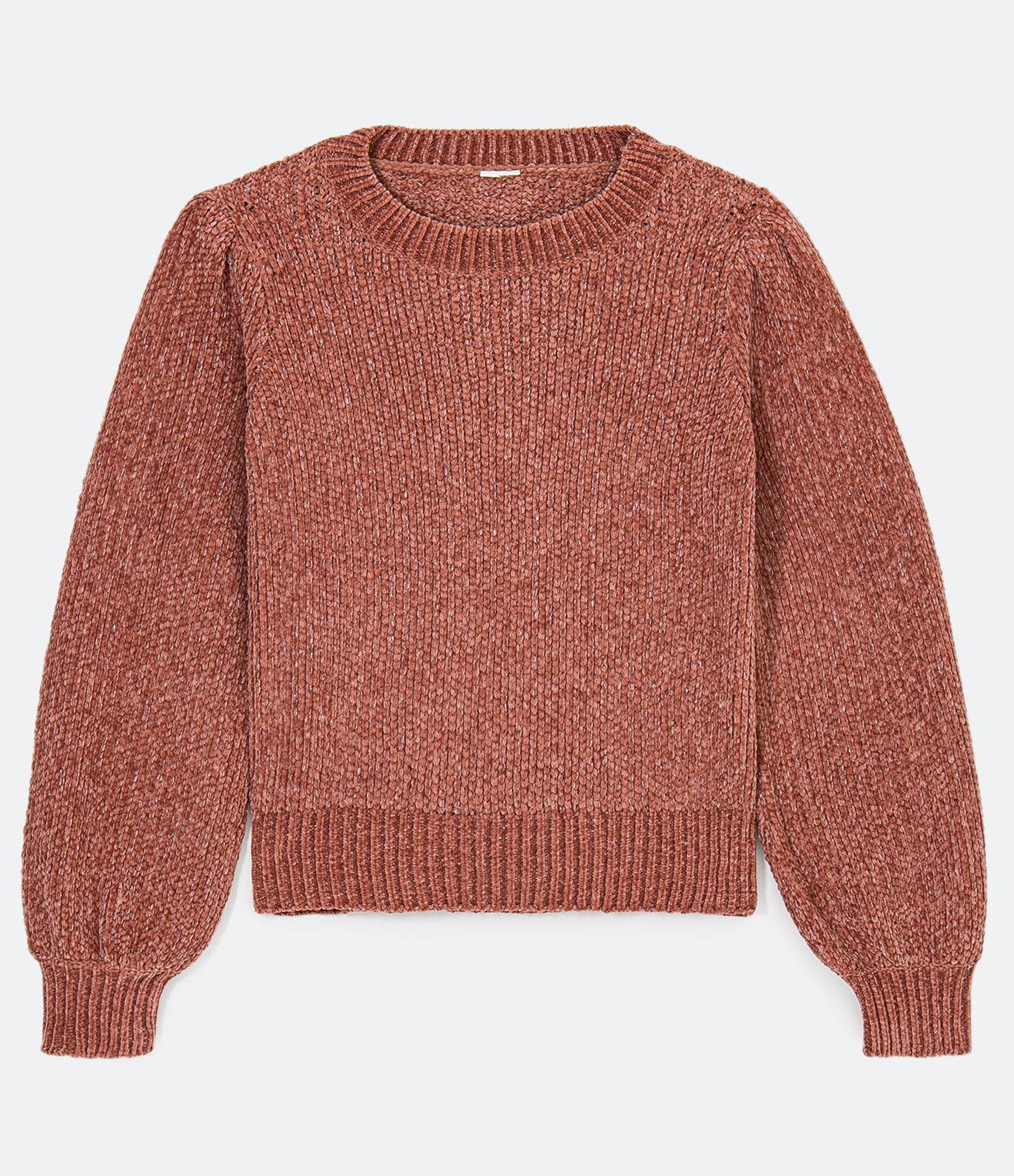 Blusa de punto de hilo metálico rosa