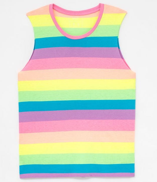 Canotta Arcobaleno Multicolore