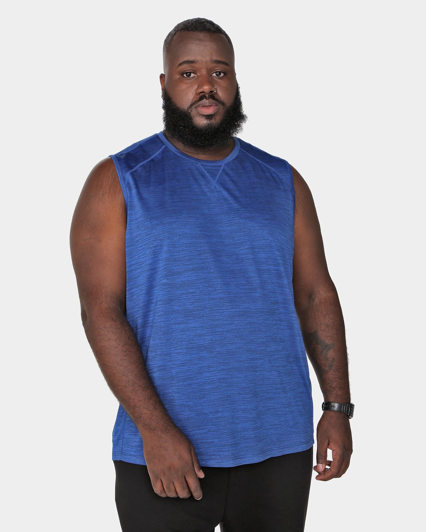 Men's Plus Size Blue Tank Top - Body Work by Riachuelo