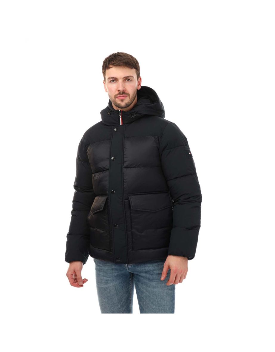 Chaqueta polar con capucha Tommy Hilfiger Tech Azul para hombre