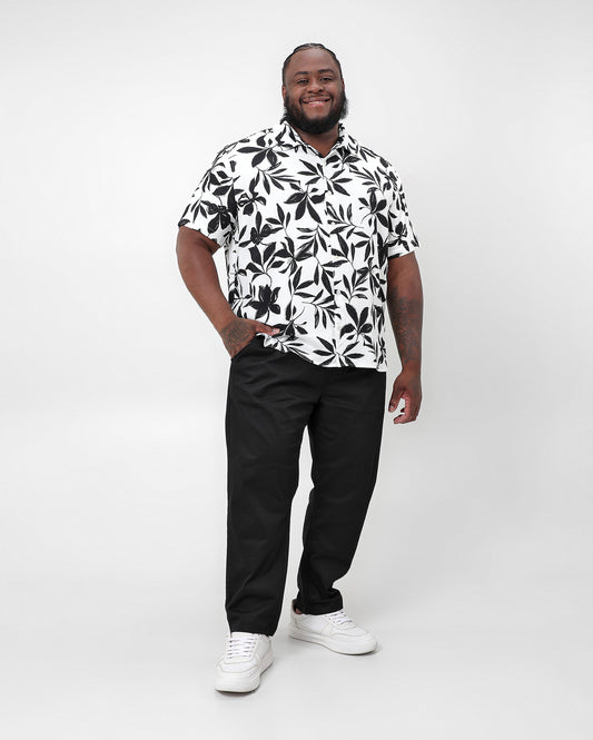 Jeans preto de perna reta plus size para homens - Original Plus by Riachuelo
