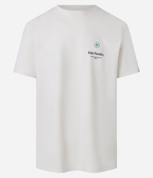 Camiseta blanca de manga corta Comfort en tejido de punto suave