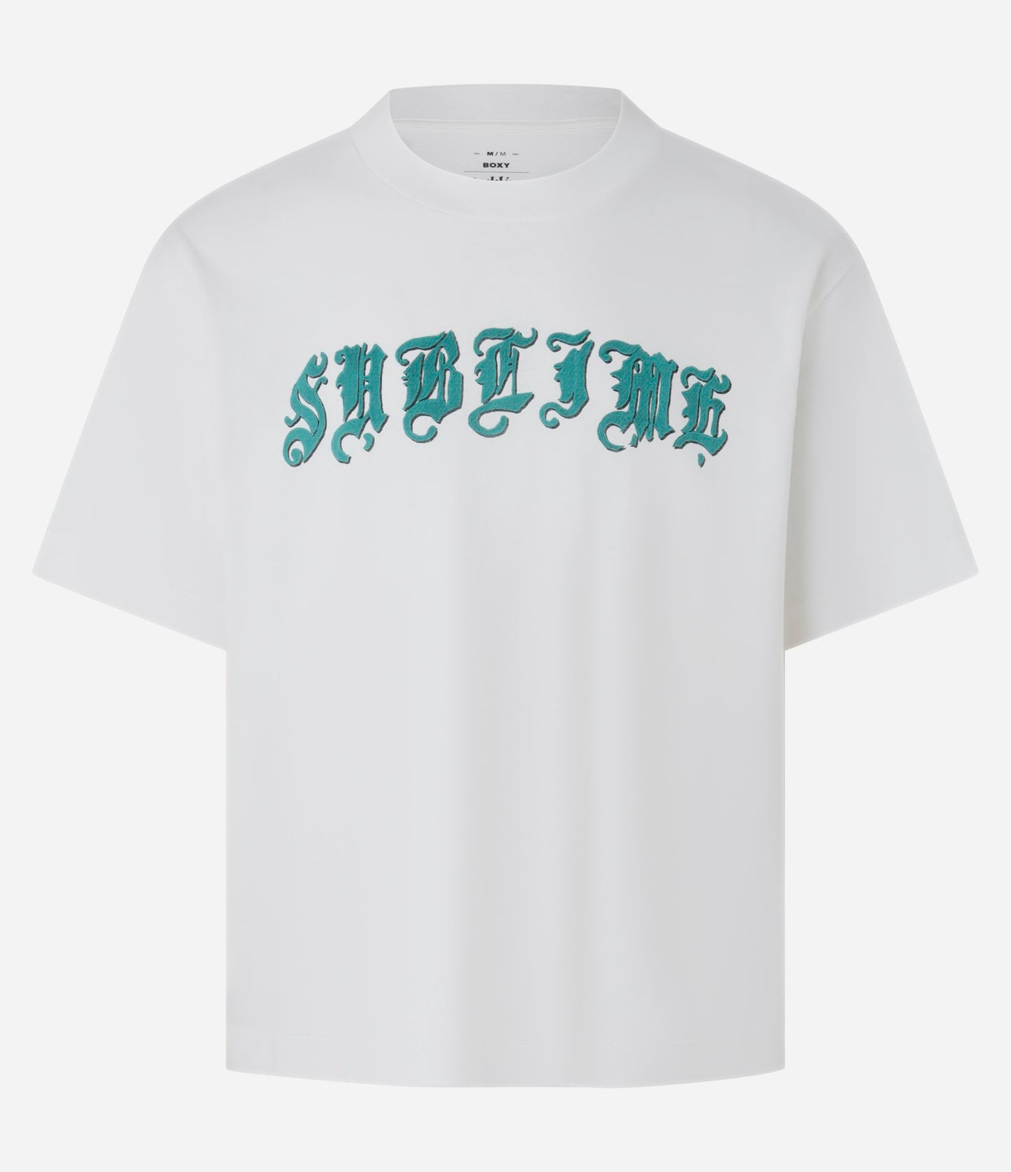 Maglietta in cotone con stampa Sublime in bianco