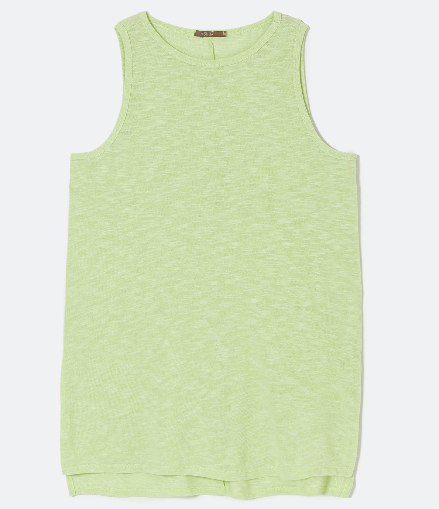 Canotta Basic in cotone verde - Curve e taglie forti