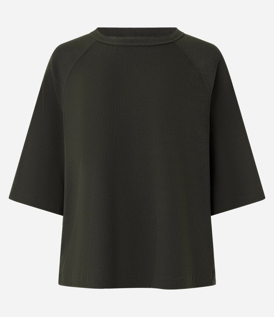 T-Shirt strutturata con maniche raglan in profondità