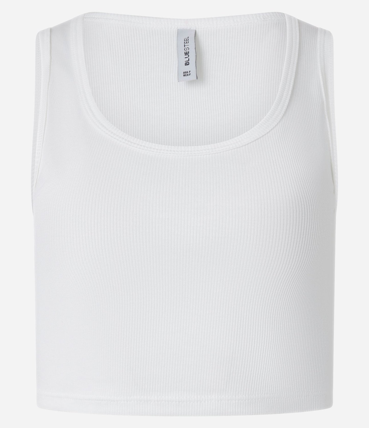 Camicetta basic bianca a costine