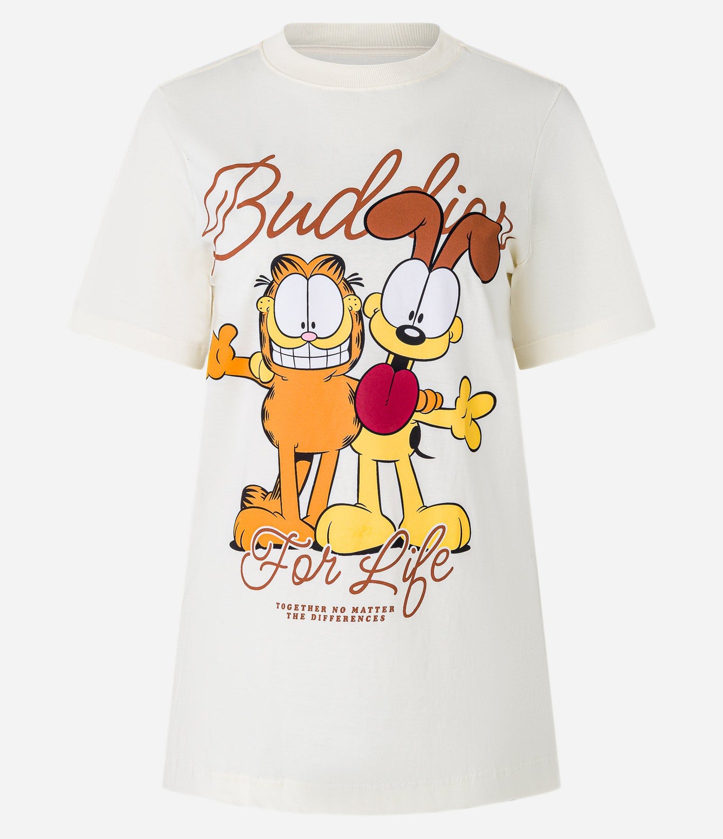 Maglietta in cotone con stampa Garfield di Off-White