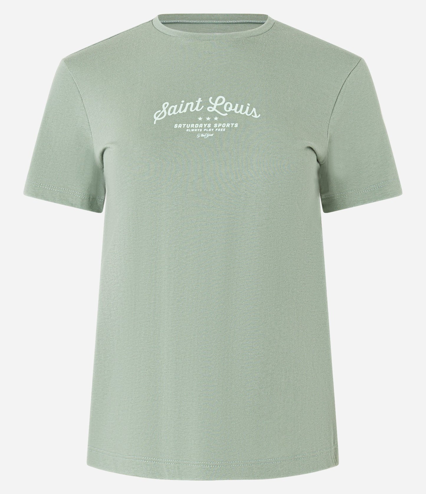 Saint Louis Green Printed Cotton T-Shirt