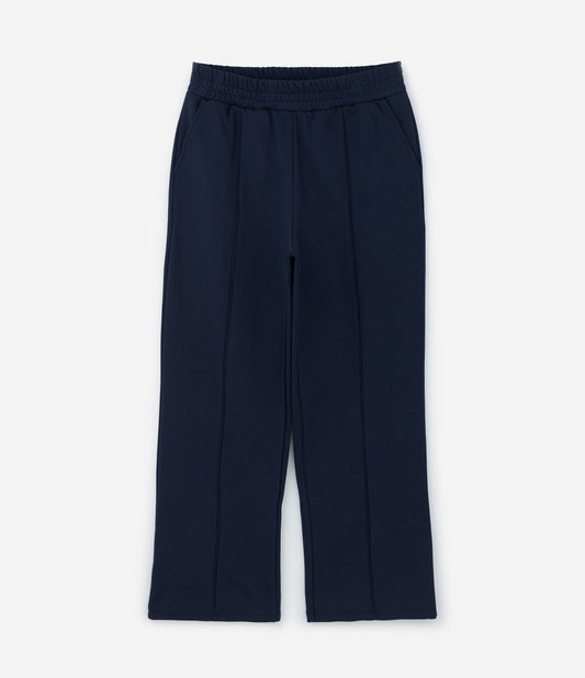 Pantaloni da ginnastica dritti in blu Curve e taglie forti