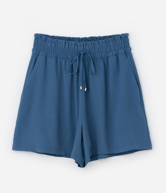 Pantaloni blu a vita alta con tasche - Curve e taglie forti