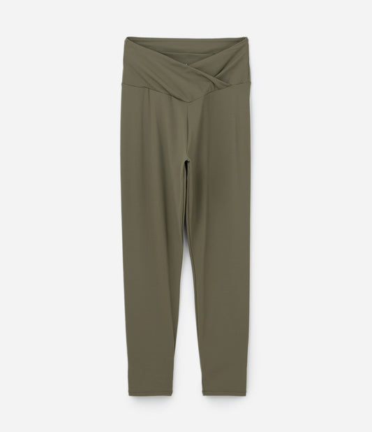 Leggings Curve e taglie forti con tecnologia Green Dry con vita sovrapposta