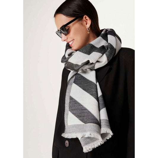 Sciarpa da uomo in maglia stampata