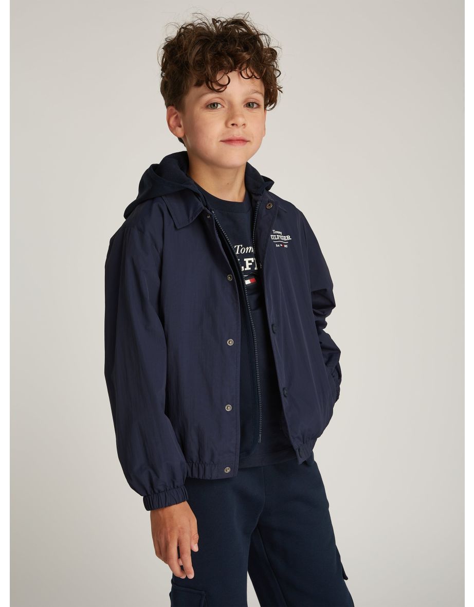 Jaqueta Coach 3 em 1 Tommy Hilfiger para meninos, em preto