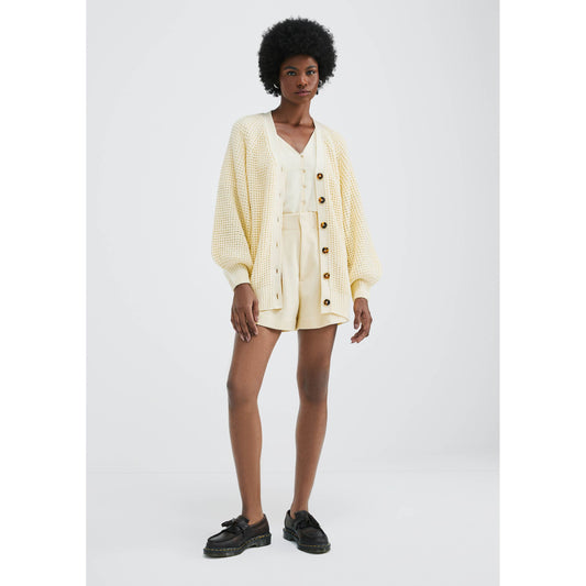 Chaqueta larga de punto texturizado para hombre