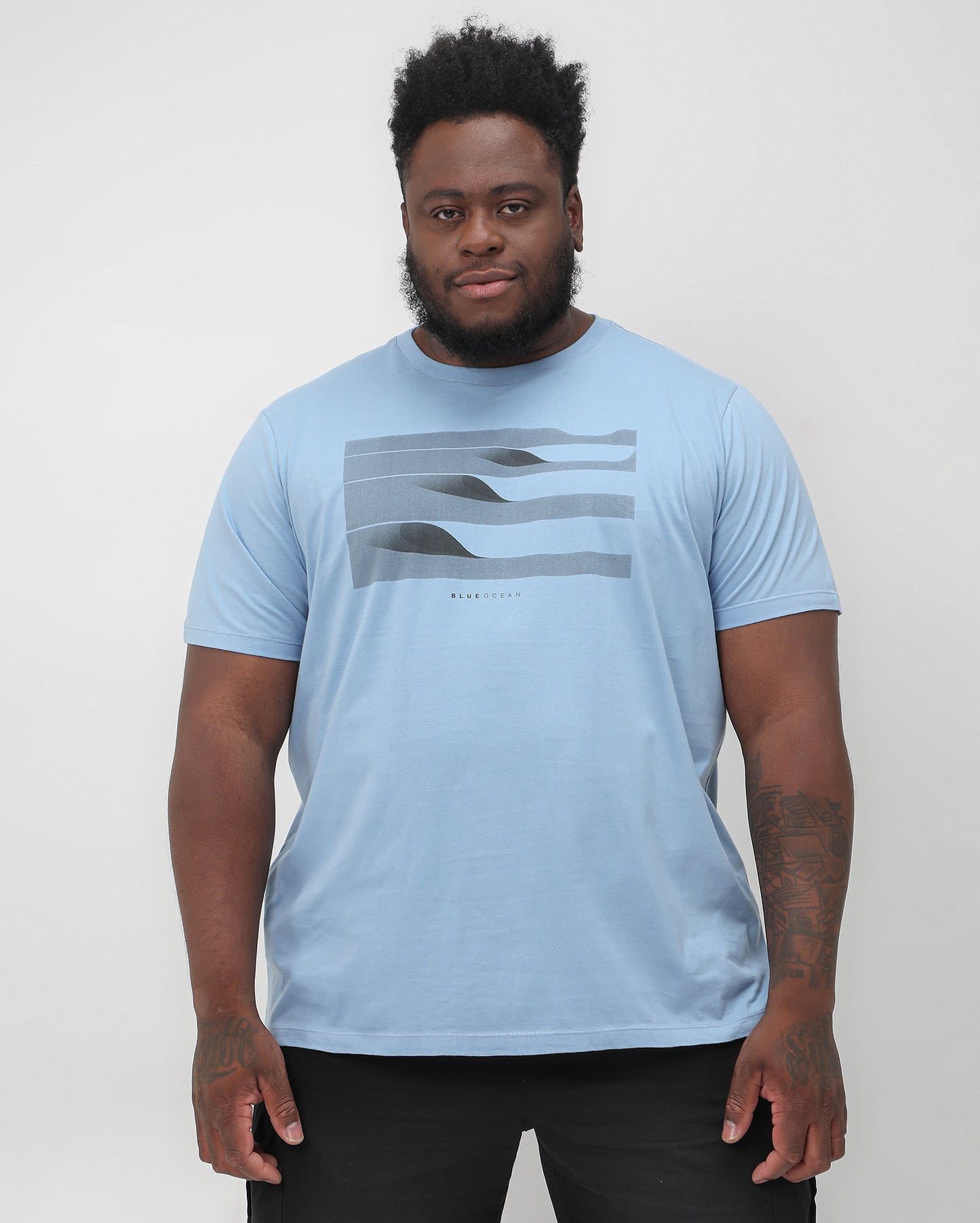 Camiseta masculina plus size Blue Ocean | Allman by Riachuelo
