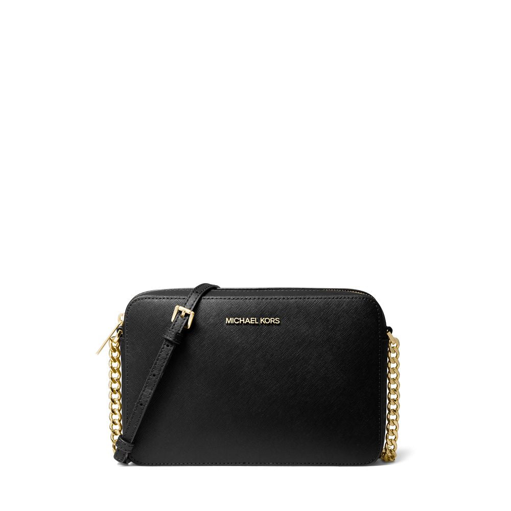 Bolsa Clássica Refinada - Bolsa de Couro Pequena Jet Set Crossbody da Michael Kors