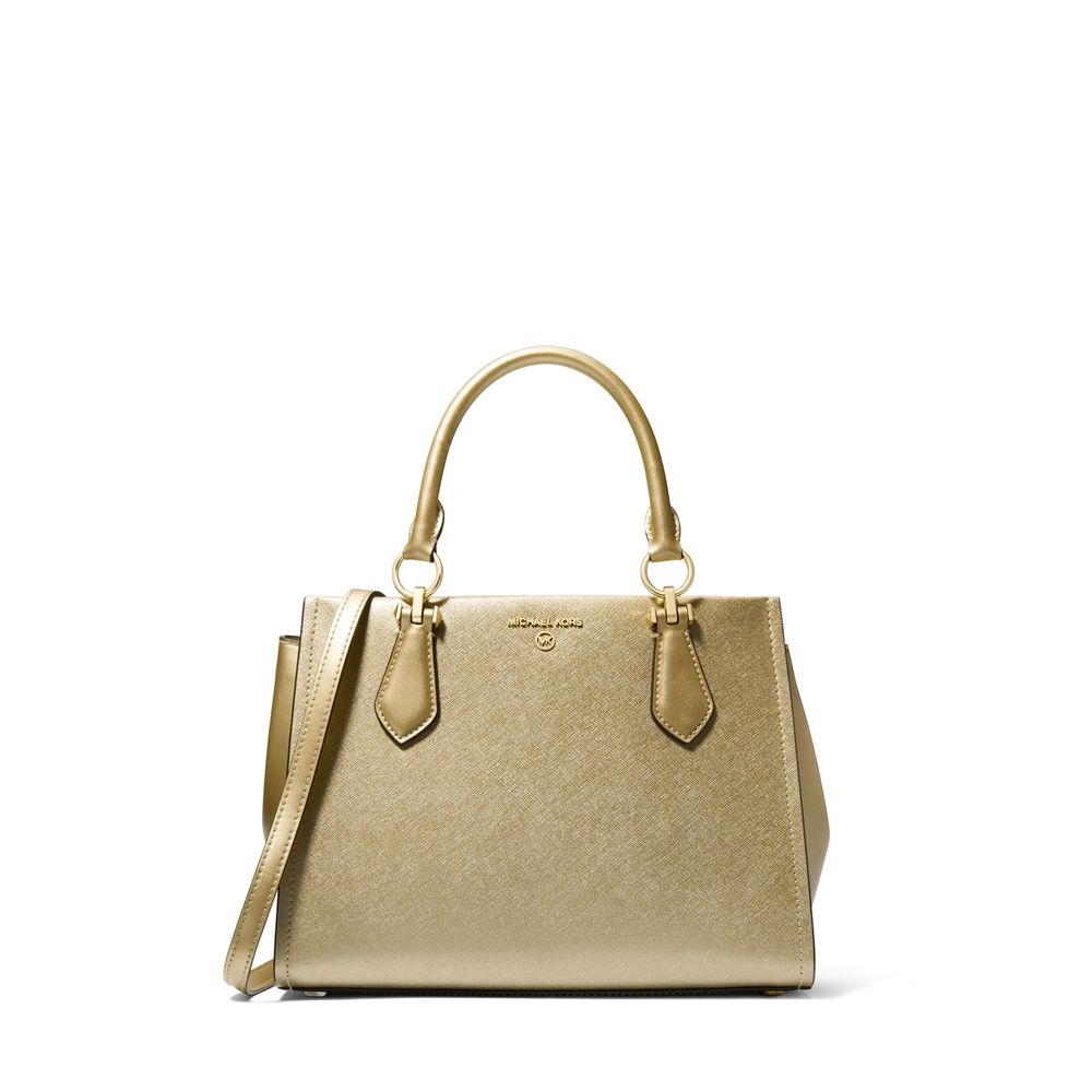 Bolsa de Ombro Clássica - Bolsa de Couro Média Marilyn de Michael Kors