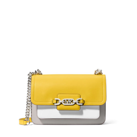 Borsa elegante e chic - Borsa a tracolla grande in pelle Heather di Michael Kors