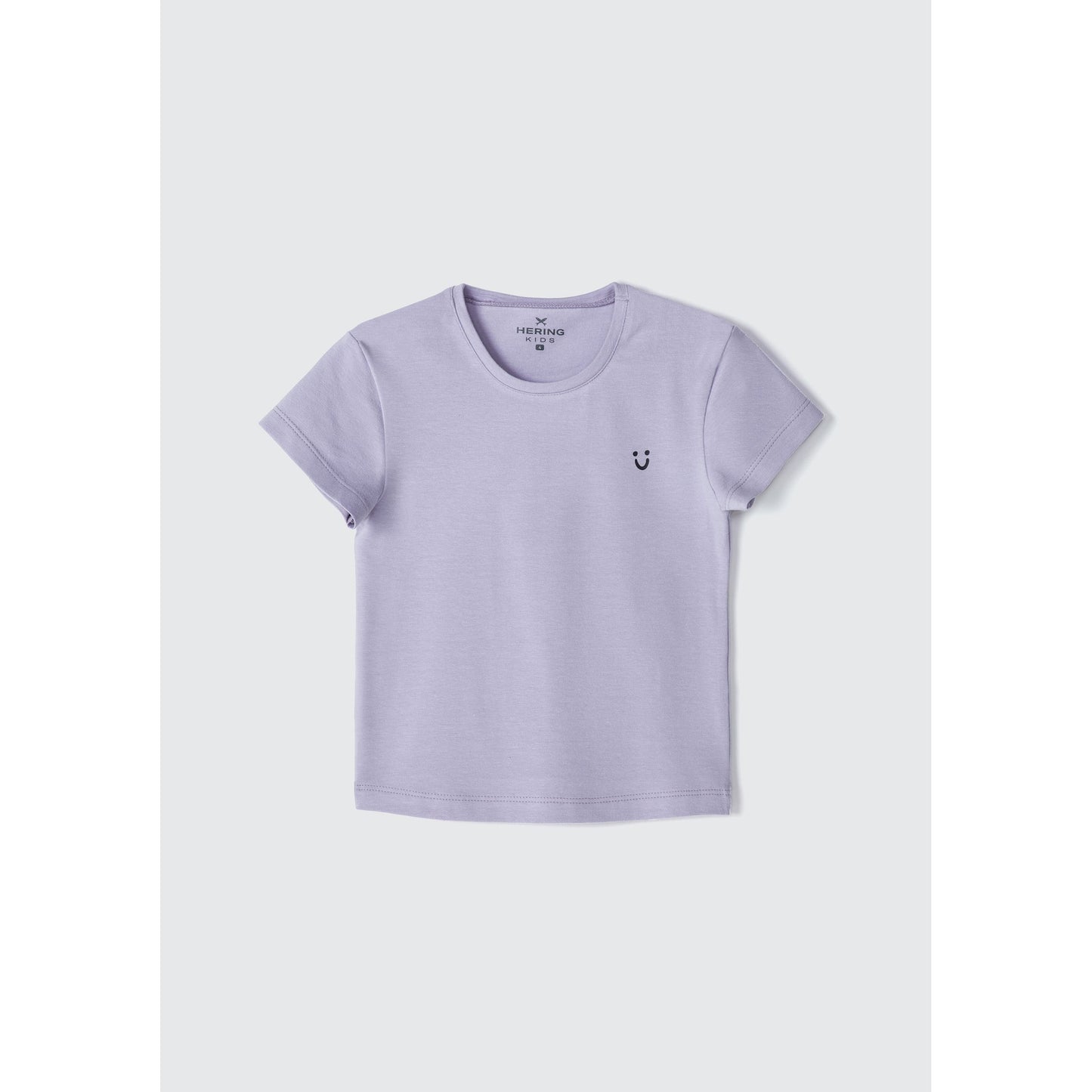 Camiseta básica de manga corta para niña pequeña