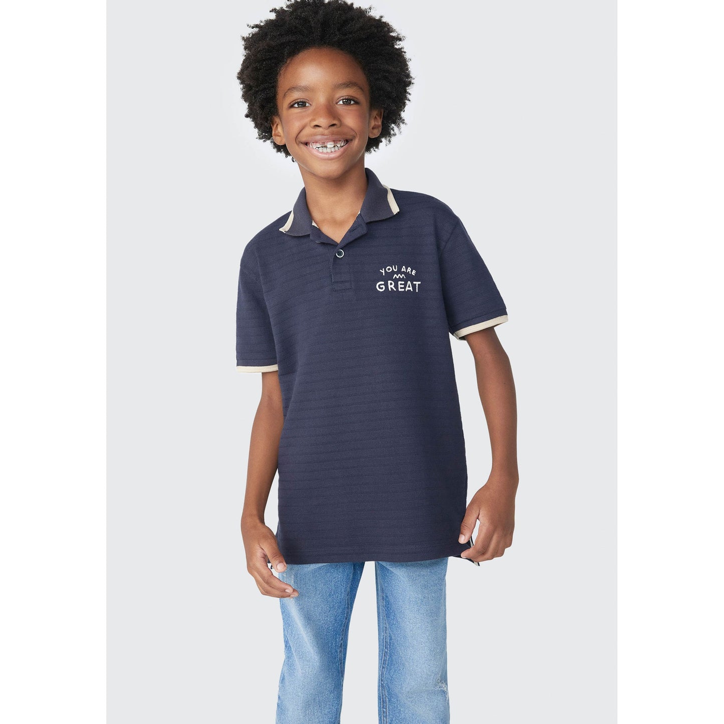 Polo a maglia Piquet da ragazzo