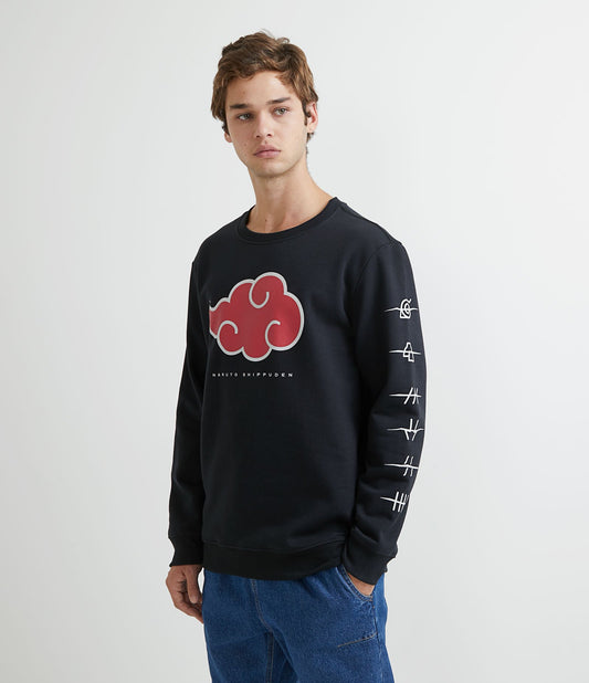 Black Naruto Akatsuki Printed Sweatshirt