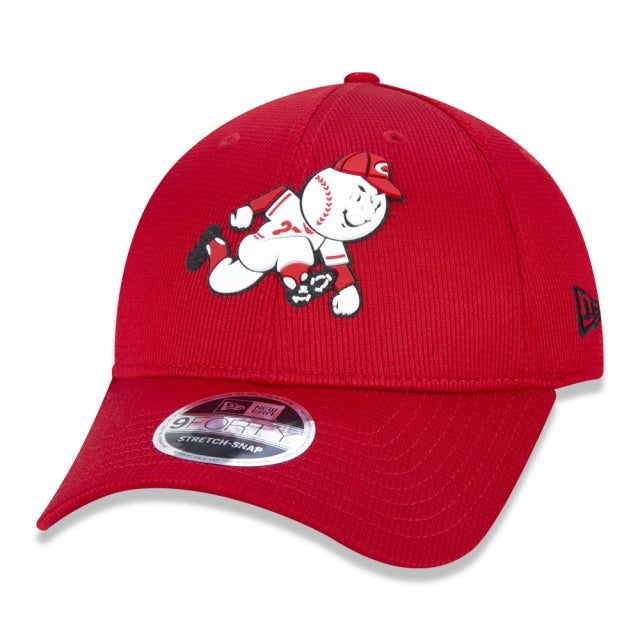 Gorra exclusiva New Era - Gorra 9FORTY Stretch Snap MLB Cincinnati Reds Clubhouse Edition