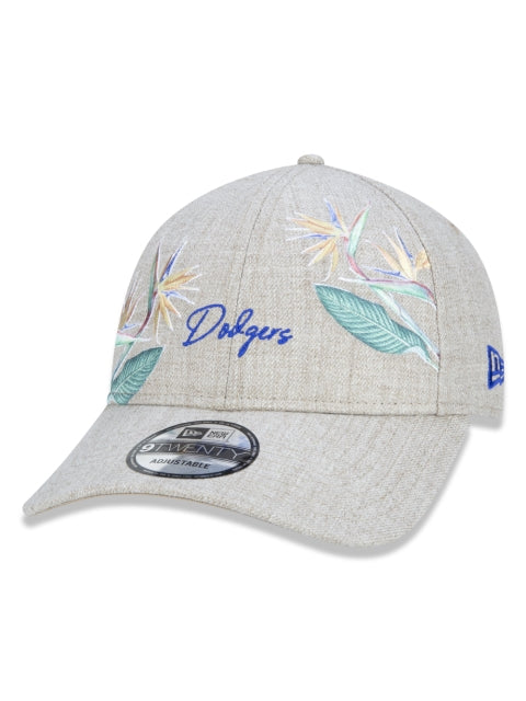 Gorra exclusiva New Era - 9TWENTY MLB Los Angeles Dodgers Edición Bordada Botánica